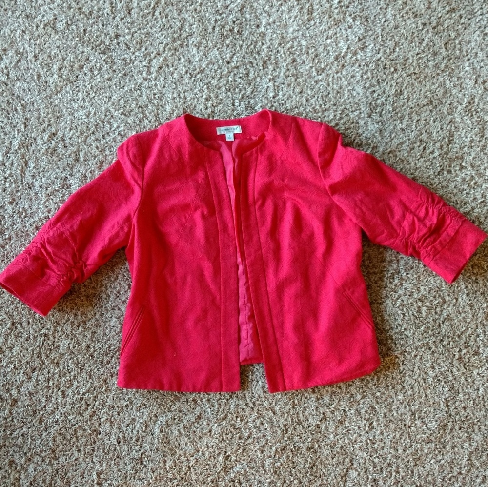 Coldwater Creek Blazer women's size 16 fuchsia